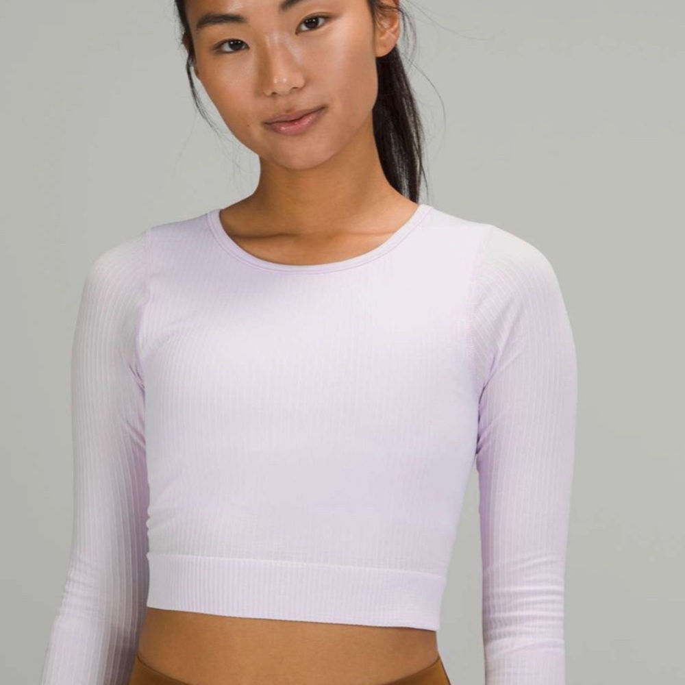lululemon Ebb to Street Long Sleeve Lavender Dew size 14 Brand New without tags